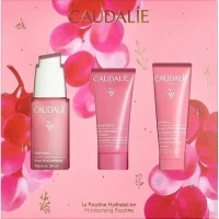 Набір Caudalie (Кодалі) Vinohydra Serum: Сироватка Vinohydra гіалуронова 30мл + Гель Vinohydra для вмивання 30мл + Маска-крем Vinohydra зволожуюча 15мл (46646)