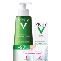 Набір Vichy (Віши) Normaderm: Гель для глибокого очищення 400мл + Флюїд щоденний 50мл