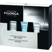 Набір Filorga (Філорга) Сяйво Крем для контуру очей Optim-Eyes 15 мл + Крем Hydra-hyal 15 мл + Маска-ексфоліант Scrun&Detoks 15 мл