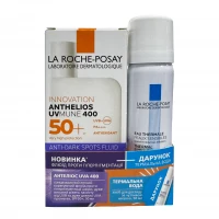 Набір La Roche-Posay (Ля Рош-Позе) Anthelios UVA 400: Флюїд сонцезахисний проти пігментації SPF50+ 50мл + Термальна вода 50мл