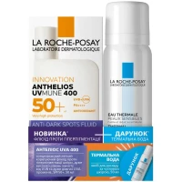 Набор La Roche-Posay (Рош-Позе) Anthelios UVA 400: Флюид солнцезащитный против пигментации SPF50+ 50мл + Термальная вода 50мл