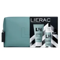 Набор Lierac (Лиерак) Homme: Бальзам после бритья 75мл + Мусс для бритья 50мл + косметичка