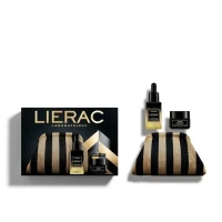 Набір Lierac (Лієрак) Premium: Сироватка 30мл + Крем для контуру очей 20мл + Косметичка