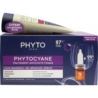 Набір Phyto (Фіто) Phytocyane Progressive Hair Loss Treatment For Women Set проти випадання волосся у жінок (ампули 12*5мл + шампунь 100мл)