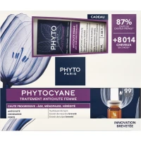Набір Phyto (Фіто) Phytocyane Progressive Hair Loss Treatment For Women Set проти випадання волосся у жінок (ампули 12*5мл + шампунь 100мл)