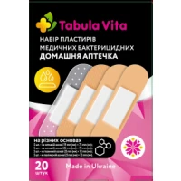 Набор пластырей бактерицидных Tabula Vita (Табула Вита) Домашняя аптечка №20