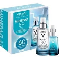 Набор Vichy (Веши) Mineral 89: Гель-бустер ежедневный 50мл + увлажняющий гель для кожи вокруг глаз 15мл 50мл
