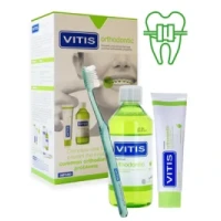 Набір Vitis (Вітіс) Orthodontic: Ополіскувач 500мл + Зубна паста 100мл + Зубна щітка