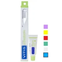 Набір Vitis (Вітіс) Orthodontic Regular: Зубна щітка синя + Зубна паста 15мл