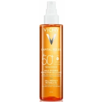Олія сонцезахисна Vichy (Віши) Capital Soleil водостійка для шкіри обличчя, тіла та кінчиків волосся SPF50+ 200мл