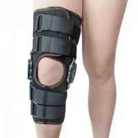 Ортез на колінний суглоб неопреновий шарнірний з регульованим кутом згину Алком 4032 р.5 чорний