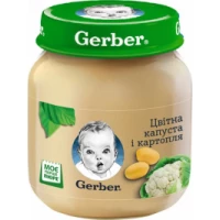 Овочеве пюре Gerber (Гербер) Цвітна капуста і картопля з 6 місяців 130 г