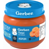 Овочеве пюре Gerber (Гербер) Морква з 6 місяців 80 г