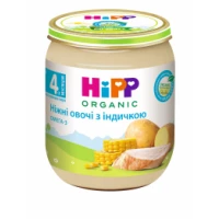 Овоще-мясное пюре HiPP (Хипп) органическое Нежные овощи с индейкой с 4 месяцев 125 г