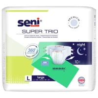 Подгузники для взрослых Seni (Сени) Super Trio Large р. L №10