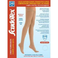 Панчохи компресійні Scudotex (Скудотекс) із резинкою, силіконова основа, без миска р.2 бежеві (833)