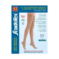 Чулки компрессионные Scudotex (Скудотекс) с резинкой, силиконовая основа, без миска р.4 черные (856)