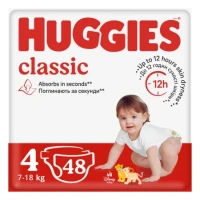 Подгузники Huggies (Хагис) Classic Jumbo р.4 (7-18 кг) №48