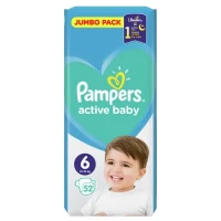 Підгузник Pampers Active Baby Extra Large (13-18 кг) р.6 №52