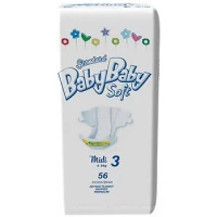 Підгузники BabyBaby Soft Standart Midi (4-9кг) р.3 №56