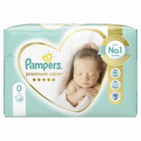 Підгузники дитячі Pampers (Памперс) Premium Care розмір 0, 1-2,5 кг, 30 штук