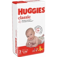Підгузники Huggies (Хагіс) Classic (4-9 кг) р.3 №58