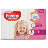 Подгузники Huggies (Хаггис) Ultra Comfort для девочек (12-22кг) р.5 №42