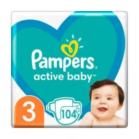 Підгузники Pampers (Памперс) Active Baby 3 Midi (4-9кг) №104
