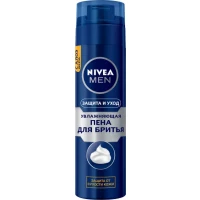 Піна для гоління Nivea Men Захист і догляд зволожуюча проти сухості шкіри 200 мл 