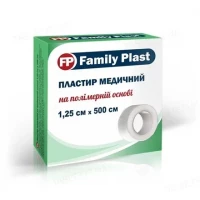 Пластырь медицинский «FP Family Plast» на полимерной основе 1,25 см х 500 см, 1 штука