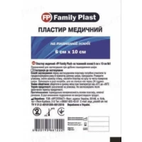 Пластир медичний FP Family Plast на тканинній основі 6 см х 10 см, 1 штука