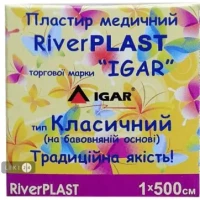 Пластырь медицинский IGAR RiverPlast тип Классический на тканевой основе (хлопок) 1 см х 500 см, 1 штука