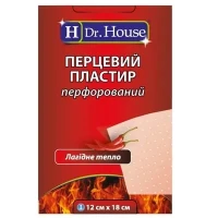 Пластырь перцем. Dr. House 12смx18см перфорированный