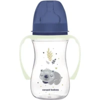 Бутылочка Canpol (Кенпол) Easystart Sleepy Koala антиколиковая с широким отверстием голубая 240мл (35/237)