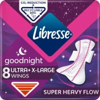 Гигиенические покладки Libresse (Либрес) Ultra Goodnight large+ wings №8