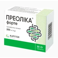 ПРЕОЛІКА Форте таблетки по 200мг №30