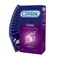 Презервативи латексні Contex Classic класичні, 12 штук