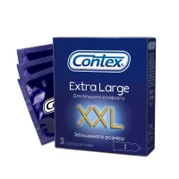 Презервативы латексные Contex Extra Large увеличенного размера, 3 штуки