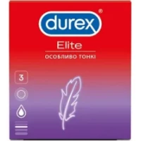 Презервативы латексные Durex Elite особенно тонкие, 3 штуки