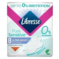 Прокладки гігієнічні Libresse (Лібрес) Pure Sensitive Ultra Night №8