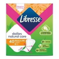 Прокладки щоденні гігієнічні Libresse Natural Care Pantyliners Normal, 40 шт