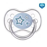 Пустышка Canpol (Кенпол) Newborn baby силиконовая симметричная 0-6мес. голубая №1 (22/580)