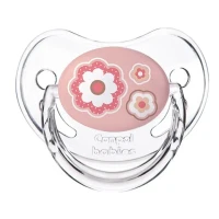 Пустышка Canpol (Кенпол) Newborn baby силиконовая симметричная 0-6мес. розовые цветы №1 (22/580)