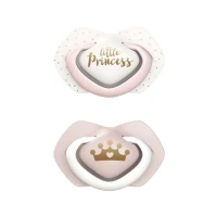 Пустушка Canpol (Кенпол) Royal Baby силіконова симетрична 0-6міс. рожева №2 (22/650pin)