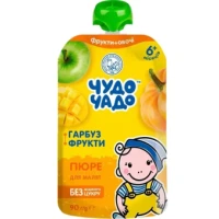 Пюре фруктово-овочеве Чудо-Чадо Гарбуз з фруктами 90г