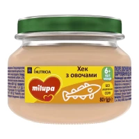 Пюре овочево-рибне Milupa (Мілупа) Хек з овочами  6+ міс. 80г
