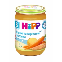 Рибно-овочеве пюре HiPP (Хіпп) Морква та картопля з лососем з 8 місяців 190 г