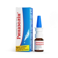 РИНАЗОЛІН краплі назальні 0,5мг/мл по 10мл