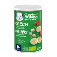 Снеки Gerber (Гербер) Рисово-пшеничные с бананами и малиной 35 г