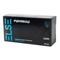 Рукавиці нестерильні оглядові латексні припудрені Else ТМ р.L №2